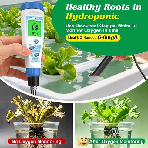 Dissolved Oxygen Meter Pond Oxygen Meter Water, Aquarium Do Meter in Kuwait