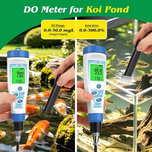 Dissolved Oxygen Meter Pond Oxygen Meter Water, Aquarium Do Meter in Kuwait