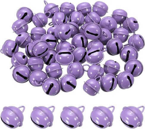 PATIKIL 50Pcs Small Jingle Bells 22mm 0.87in Mini Bells Orange in Kuwait