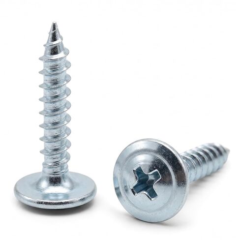 100 Qty #8 x 3/4" Zinc Plated Phillips Modified Truss Head Wood Screws (BCP1217) in Saudi Arabia