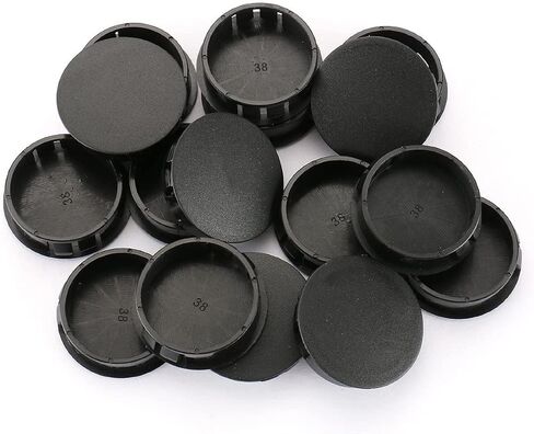 Baomain Plastic Locking Hole Plugs Panel Hole Diameter 2" (50mm) Black HP-50 Pack of 25 in Kuwait