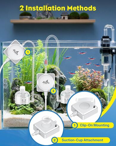 Pawfly 27 L/h Aquarium Air Pump, Mini Air Pump for 1-15 Gallon Fish Tanks in Kuwait