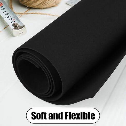 DIYASY 2 Pack EVA Foam 2mm, 49 x 13.5in Black EVA Cosplay Foam Roll Large in Kuwait