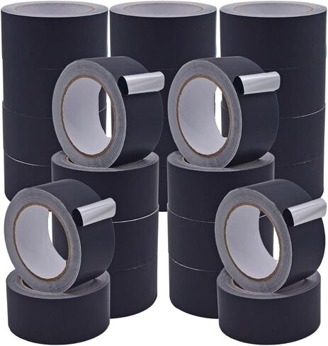 WOD AF-20A-B Black Matte Aluminum Foil Tape General Purpose Non Reflective Hot & Cold Shield Resistant - Good for HVAC, Air Ducts, Insulation, Metal Repair: 2 in. x 27 yds. (Pack of 24) in Kuwait