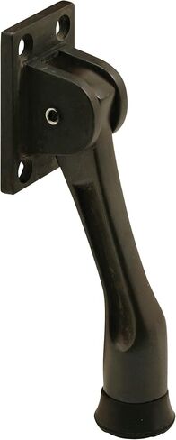 Prime-Line J 4538 Door Stop, Drop Down, 4 Hole, Bronze Finish Heavy Duty, Diecast (Single Pack) in Kuwait