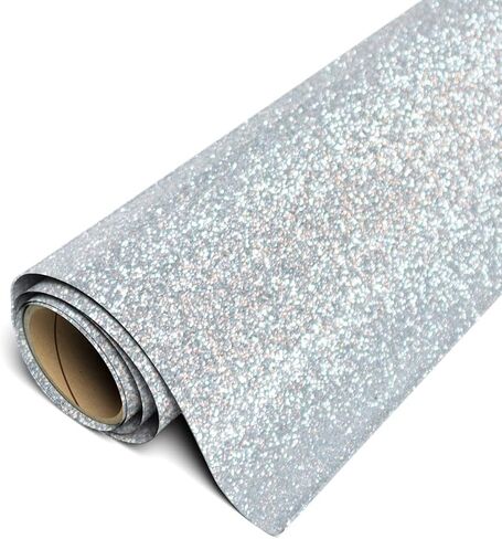 Siser Glitter 12"x5yd Roll (Silver, 15ft) in Kuwait