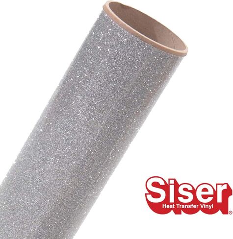 Siser Glitter 12"x5yd Roll (Silver, 15ft) in Kuwait