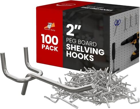 الرياضة في الهواء الطلق 100 حزمة PEG Board Pegboard رفوف السنانير 6 "طول بالجملة in Kuwait