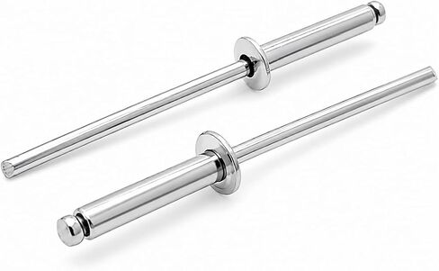 100 Qty 304 Stainless Steel Blind Rivets (#4-8) 1/8" Diameter x 1/2" Grip (BCP167) in Kuwait