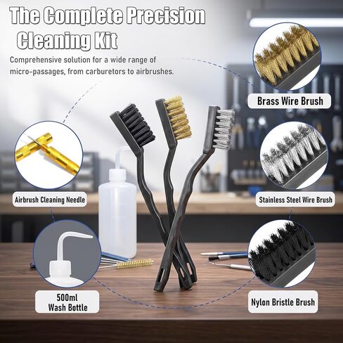 Spray Gun Cleaning Kit, Airbrush Cleaning Kit, Universal Paint Gun Cleaner Brushes Set, Paint Sprayer Cleaning Kit in Kuwait
