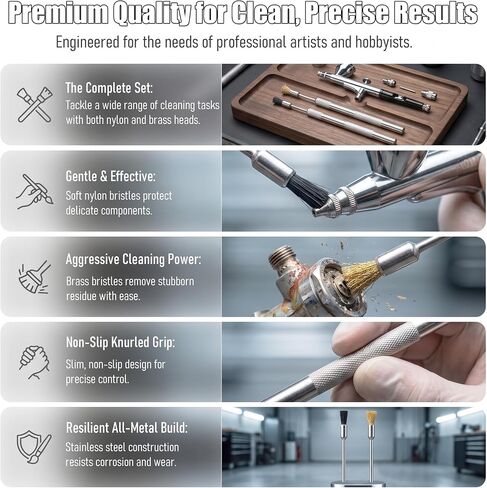 Spray Gun Cleaning Kit, Airbrush Cleaning Kit, Universal Paint Gun Cleaner Brushes Set, Paint Sprayer Cleaning Kit in Kuwait