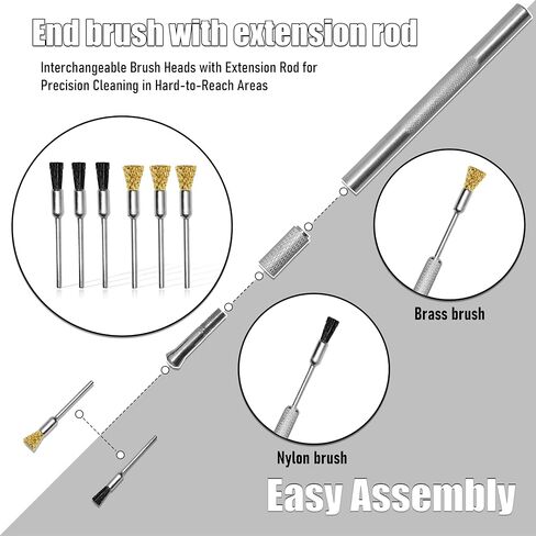 Spray Gun Cleaning Kit, Airbrush Cleaning Kit, Universal Paint Gun Cleaner Brushes Set, Paint Sprayer Cleaning Kit in Kuwait