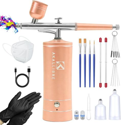 AKALLIBRE Airbrush Kit with Compressor, 48PSI High-Pressure Non-Clogging in Kuwait