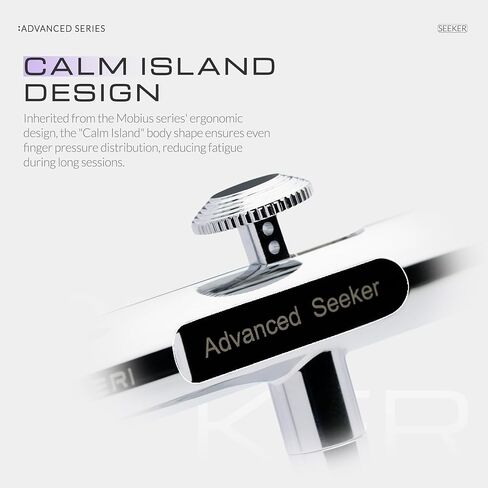 Gaahleri Airbrush Seeker, Dual-Action Gravity Feed with 6-Channel Quick-Release Nozzle, 0.3 & 0.5mm Dual Needle/Nozzle Set, 1/3oz Cup & Ergonomic Calm Island for Model Building Model Painting Art in Kuwait