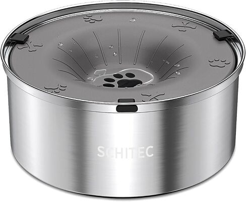 SCHITEC Dog Water Bowl No Spill, 1.2L Slow Drinking Bowl with Floating Disk in Kuwait