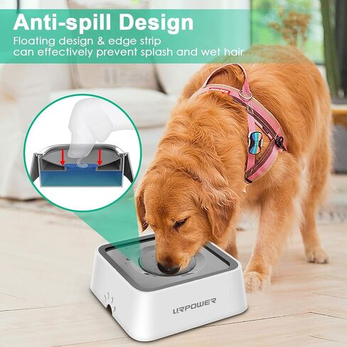 URPOWER 2.5L Dog Water Bowl 85oz Large Capacity Dog Bowls in Kuwait