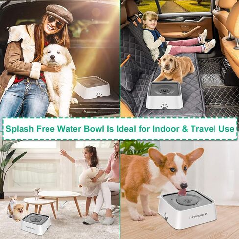 URPOWER 2.5L Dog Water Bowl 85oz Large Capacity Dog Bowls in Kuwait