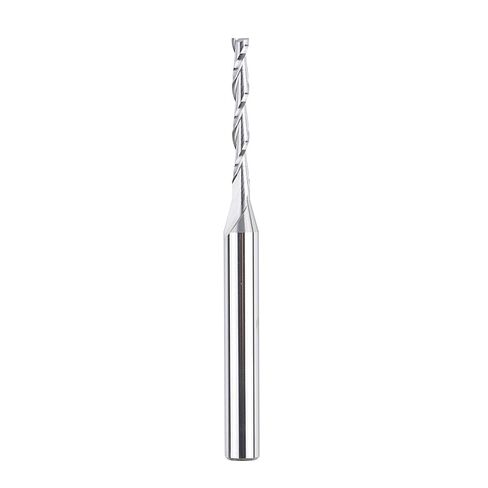 SpeTool 1/16 inch Cuting Diameter Spiral UP Cut Router Bit with 1/4 inch Shank 2 Flute Plunge CNC End Mill in Kuwait