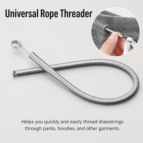 2 Pack Easy Threading Tool for Sewing Needles | Effortless Hand Needle Threader with Flexible Spring | Elastic Waistband Threader Helper for Sewing, Crafts & Household Repairs in Kuwait