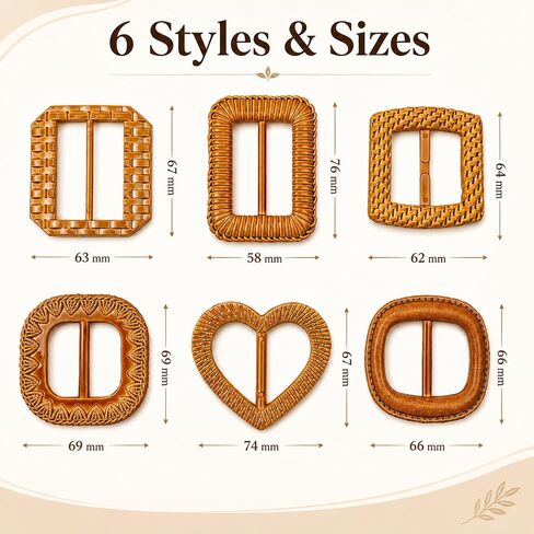 6PCS Scarf Ring Clasp, Retro Silk Scarf Holder Clips, Woven-Look Plastic Waist Cinch Buckles for T-Shirts, Dresses, Belts Strap and Garment Tie Up Corner Knotted Decor in Kuwait