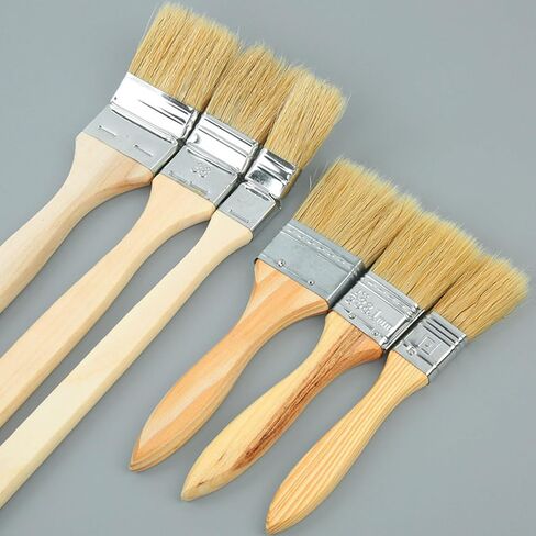 Artist Flat Paint Brush Flat Head Paint Brush Large Paint Brush for Oil Acrylic Painting Watercolor Wood Wall Decorating Art Paint Brushes Professional Art Paint Brushes for Kids Adults Acrylic Oil in Kuwait