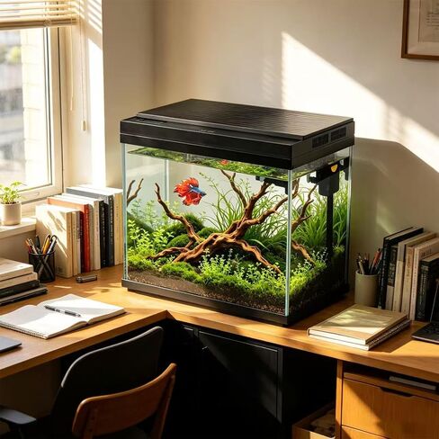 3 Gallon Fish Tank with Filter and Light in Kuwait