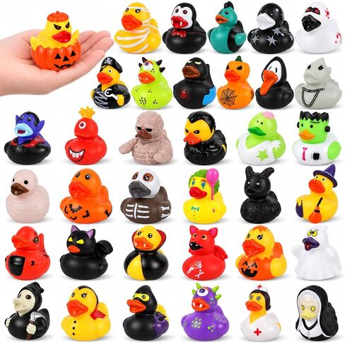 EKisemio 36 Pack Halloween Rubber Ducks, Halloween Ducks Bulk for Jeeps in Kuwait