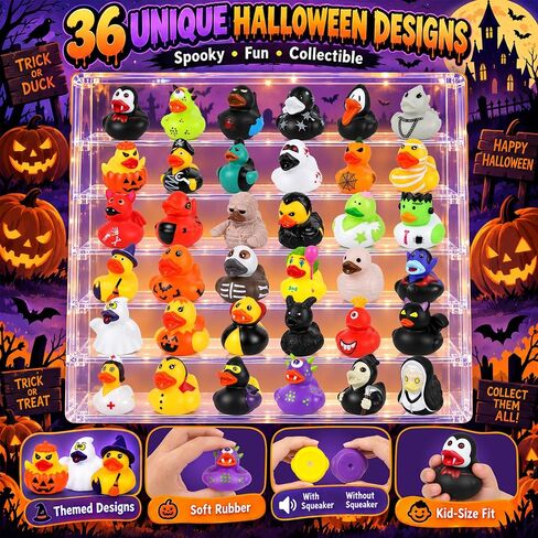 EKisemio 36 Pack Halloween Rubber Ducks, Halloween Ducks Bulk for Jeeps in Kuwait
