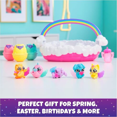 Hatchimals Alive Neon Rainbow Spring Basket & 3 Surprise Eggs, Ages 3+ in Kuwait
