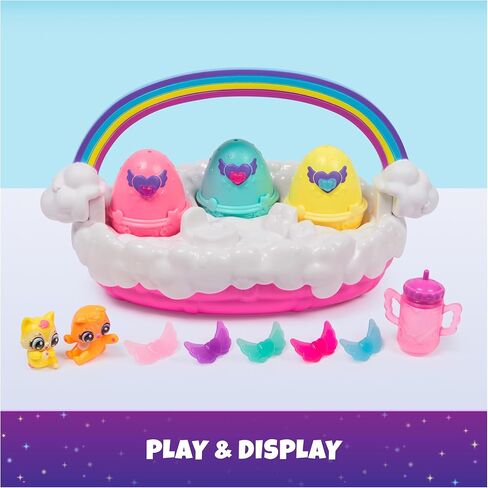 Hatchimals Alive Neon Rainbow Spring Basket & 3 Surprise Eggs, Ages 3+ in Kuwait
