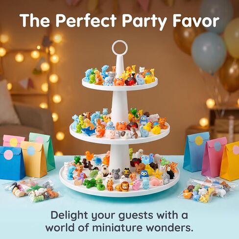 80pcs Mini Resin Animals Variety Pack, 60 Styles Tiny Resin Animals Figures in Kuwait