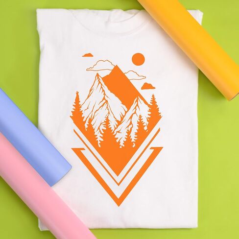 Siser EasyWeed Heat Transfer Vinyl 11.8" x 3ft Roll (Orange Soda) - Compatible with Siser, Cricut, Silhouette and Other Craft/Professional Cutters - CPSIA Certified in Kuwait