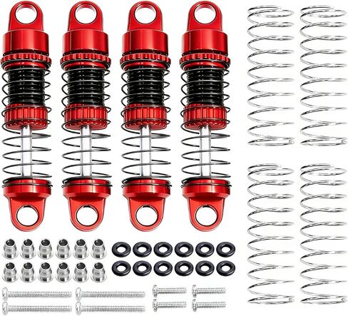 Aluminum 27mm Oil Shocks Absorber for 1/30 Axial SCX30 Ford Bronco JEEP WRANGLER JLU RC Crawlers Upgrade Part (Black) in Kuwait
