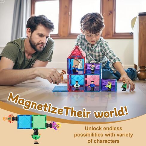 Mruikeny 15 Pieces Magnetic People Figures for Kids Ages 3 4 5 6 7+ Years in Kuwait