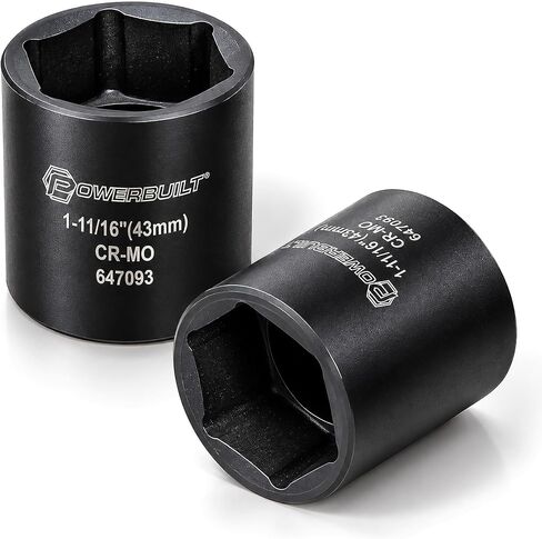 Powerbuilt Dodge Spindle Nut Socket, 1/2 Inch Drive 6 Point, 1-11/16 Inch, 4x4 Pickup Trucks, Front Axle - 647093 in Kuwait