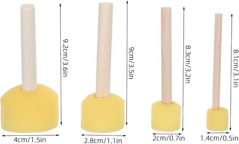 16pcs Sponge Paint Dauber Brushes for Crafts and Stenciling Projects in Kuwait