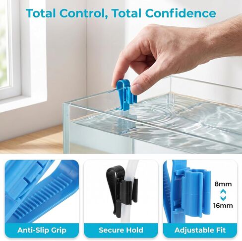Aquarium Hose Clip Holder for Fish Tank Water Tube Clamp Plastic in Kuwait