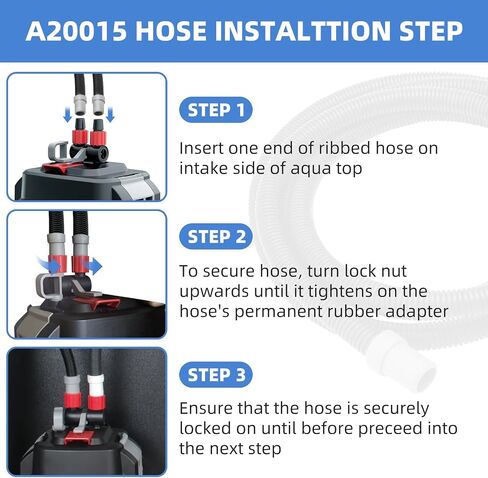 A20014 Ribbed Hosing Compatible with Fluval 106/107/206/207 Aquarium Pump in Kuwait
