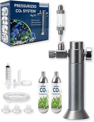 Aquarium CO2 Kit with Regulator, 2 x 16g Cartridges, 3/8" Thread in Saudi Arabia