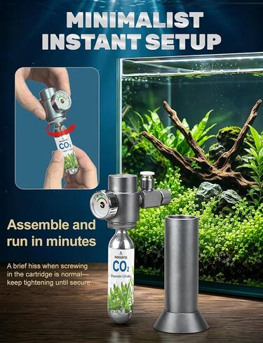 Aquarium CO2 Kit with Regulator, 2 x 16g Cartridges, 3/8" Thread in Saudi Arabia