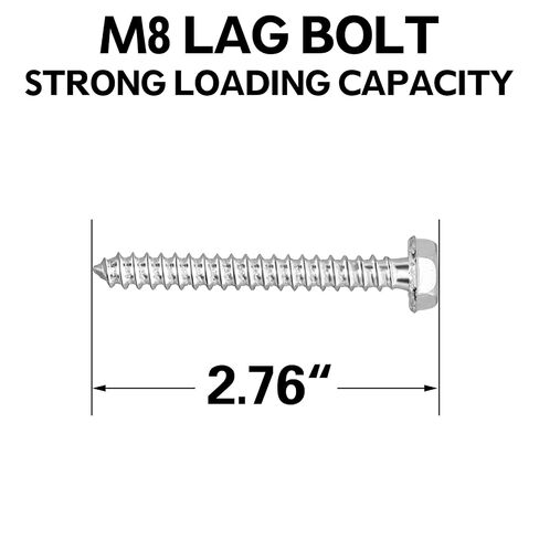Mounting Dream Lag Bolt Kit for TV Wall Mount Comes with M8 Lag Bolt for Wood Stud, Fischer Anchors for Concrete Wall, Includes Allen Key and Bubble Level for Easy Installation MD5753 in Saudi Arabia