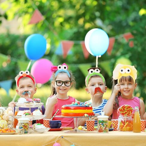 4 PCS Plush Eyes Headband Set, Halloween Theme Party Costume Accessory in Kuwait