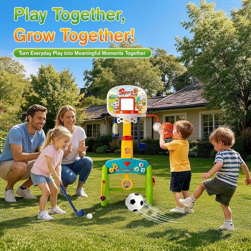 Toddler Basketball Hoop, Adjustable Basketball Goal for Kids Ages 1 2 3 in Kuwait