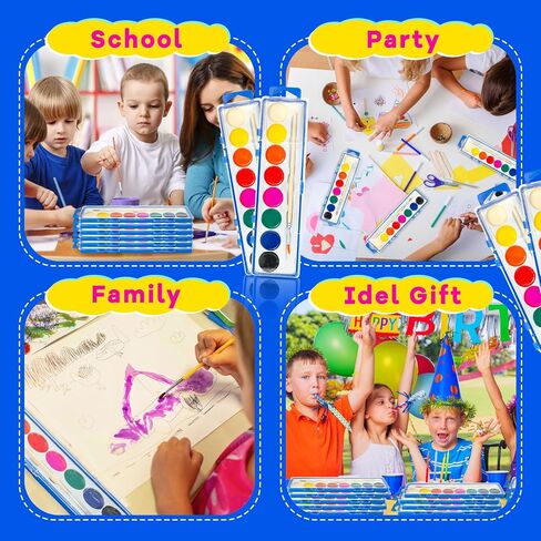 MuseLuxe 42 Pack Watercolor Paint Set for Kids in Kuwait