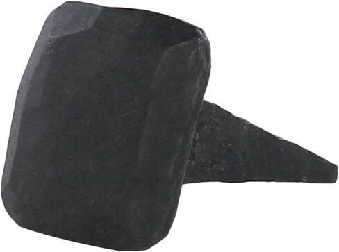 (Set of 12) 1 1/4 x 1 Inch (approx.) Rectangular Flat Head Decorative Iron Nails/Clavos, Natural Black Iron Finish in Kuwait