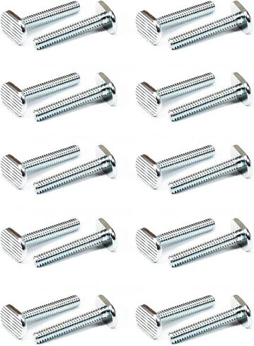 POWERTEC 1/4"-20 T Track Bolts 20 Pack for T track, 1 Inch Long T Slot Bolts for Universal T Track, T Track Accessories for Woodworking Jigs and Fixtures (QTB1004) in Kuwait
