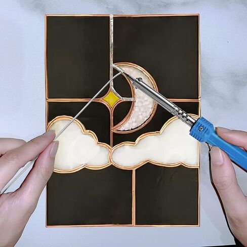 لحام 60/40 للزجاج الملون، قطر 1/8 بوصة (3 مم)، بكرة 1 رطل، مقدمة من ANOSON in Kuwait