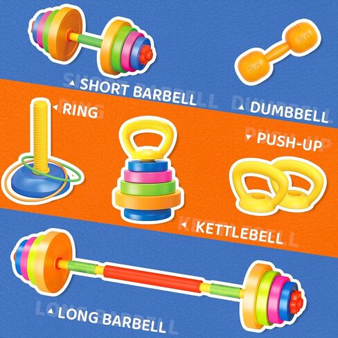 6-in-1 Kids Weight Set, Kid exercise equipment, Kids Workout Equipment Toys in Kuwait