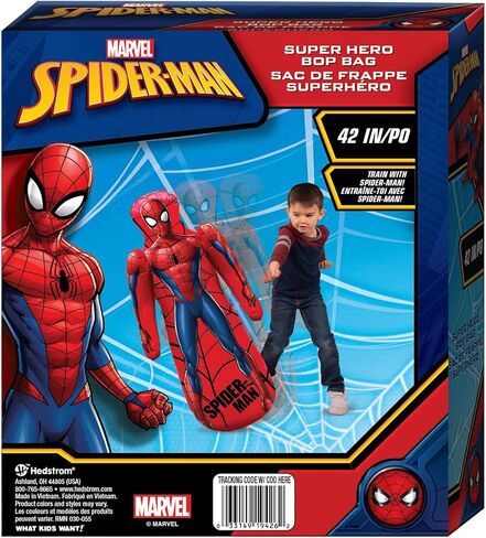 Hedstrom Marvel Spider-Man Shaped Bop Bag - Inflatable Punching Bag, Inflates to 42 Inches in Kuwait