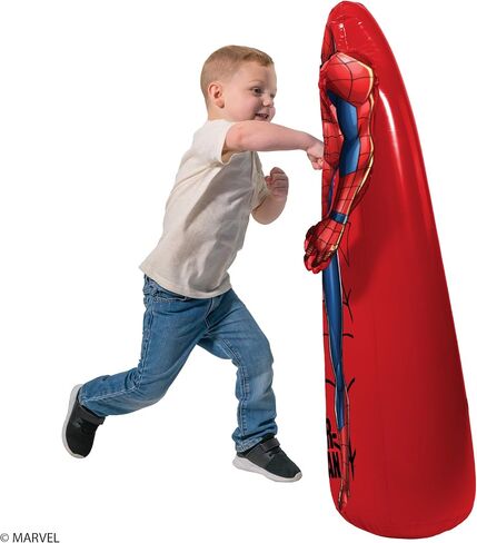 Hedstrom Marvel Spider-Man Shaped Bop Bag - Inflatable Punching Bag, Inflates to 42 Inches in Kuwait